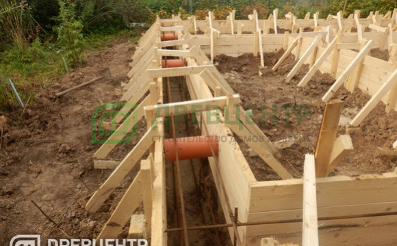 Строительство фундамента в Калужской области под проект ДБ80