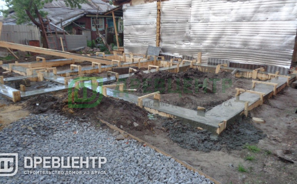 Строительство фундамента в Воскресенском районе под дом 6х9 м.