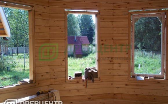 Фоторепортаж отделки дома из бруса в Ярославской области