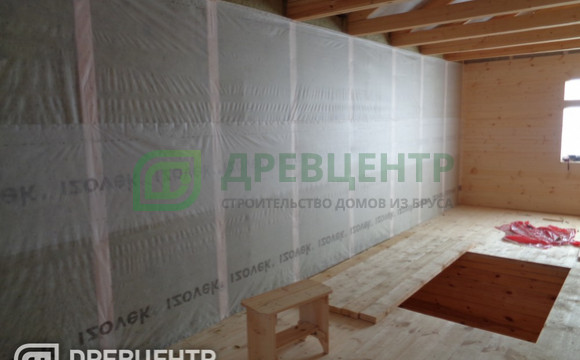 Фоторепортаж отделки мансардного этажа в доме из бруса в Калужской области