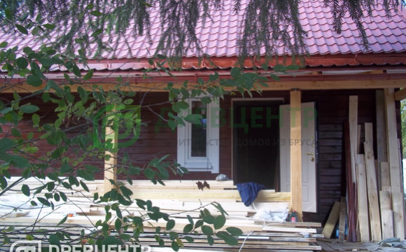 Фоторепортаж отделки дома по проекту ДБ 59 в Павловском Посаде