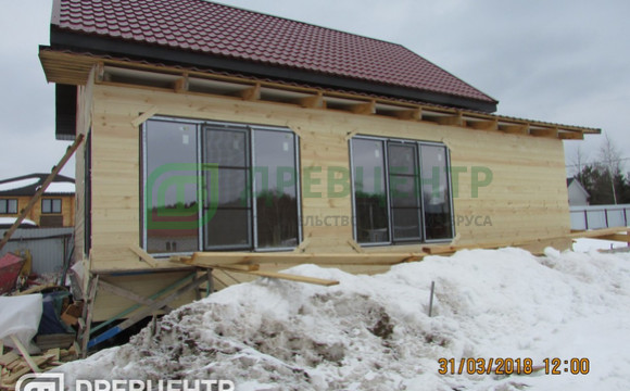 Отделка дома из бруса по проекту ДБ120  в Истринском районе д. кочергино