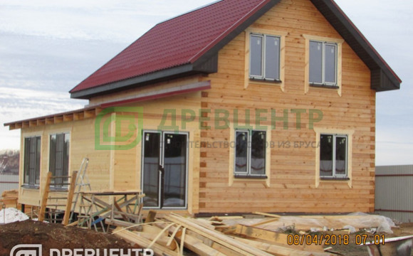 Отделка дома из бруса по проекту ДБ120  в Истринском районе д. кочергино