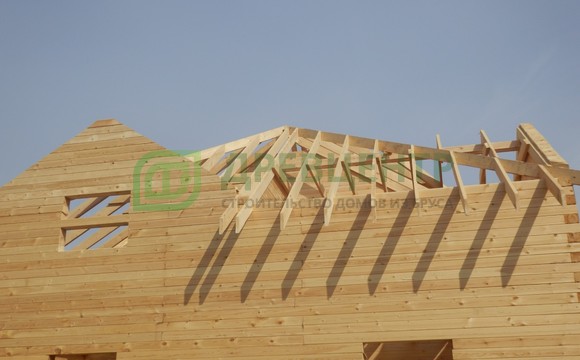 Строительство дома из бруса по проекту ДБ142 в Серпуховском районе д. Воскресенки