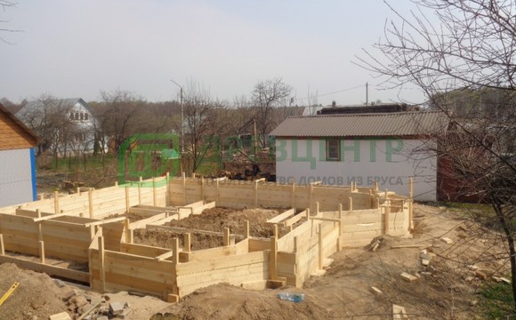 Строительство ленточного фундамента по проекту ДБ16 во Владимирской области д. Болдино