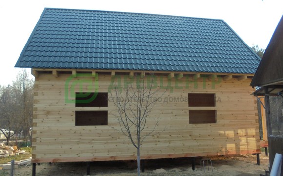 Строительство дома из бруса по проекту ДБ24 в Коломенском районе СНТ 
