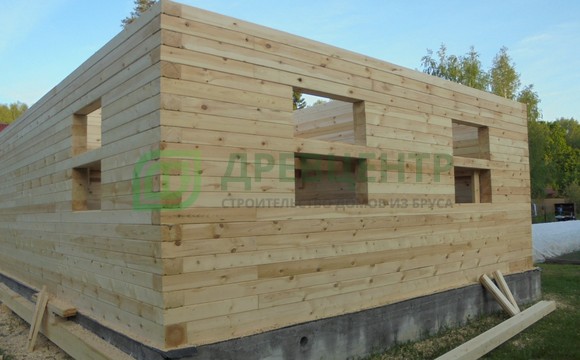 Строительство дома из бруса 7х9 в Ступинском районе СНТ Калинушка
