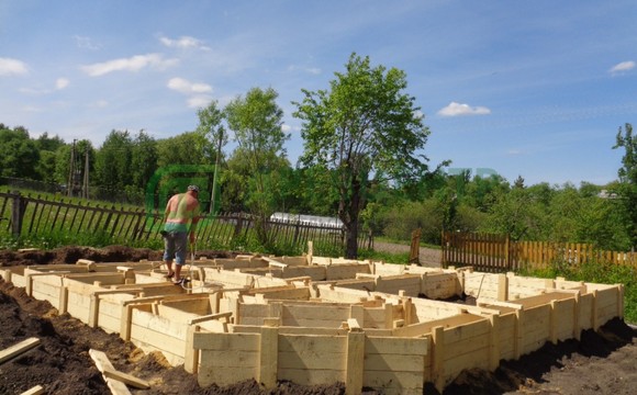 Строительство ленточного фундамента по проекту Дб36 в Ясногорском районе д. Григорьевское