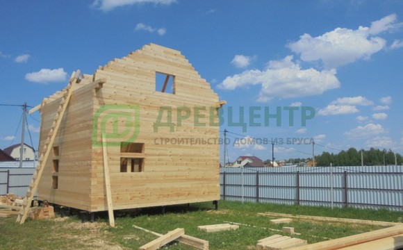 Строительство дома из бруса 6х6 в Сергиево Посадском районе д. Дубиненское