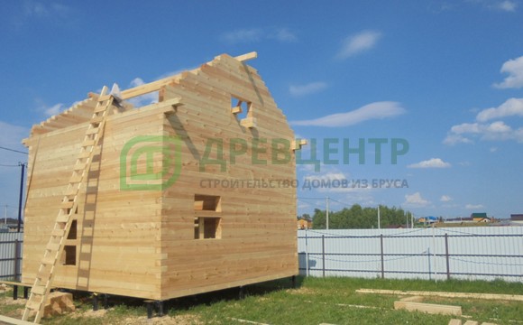 Строительство дома из бруса 6х6 в Сергиево Посадском районе д. Дубиненское