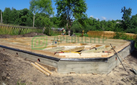 Строительство дома из бруса в Тульской области Ясногорском районе д. Григорьевское