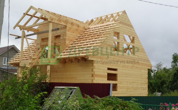 Строительство дома из бруса по проекту Дб 139 в Ступинском районе п. Жилево