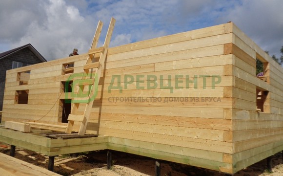 Строительство дома из бруса по проекту Дб 139 в Ступинском районе п. Жилево