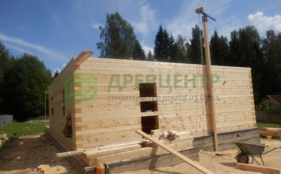 Строительство дома из бруса 9х9 м в Волоколамском районе п. Дубосеково