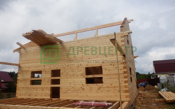 Строительство дома из бруса 9х9 м в Волоколамском районе п. Дубосеково