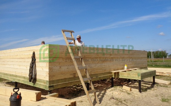 Строительство дома из бруса по проекту ДБ38 в Раменском районе ДНП Раменские Дали