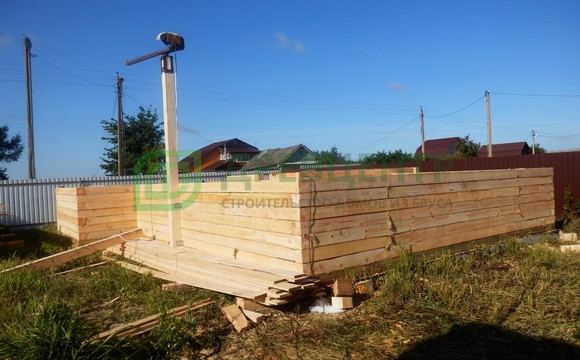 Строительство трехэтажного дома из бруса в Егорьевском районе д. Курбатиха