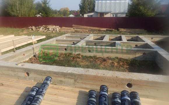 Строительство дома из бруса по проекту ДБ131 в Рузском районе СНТ 