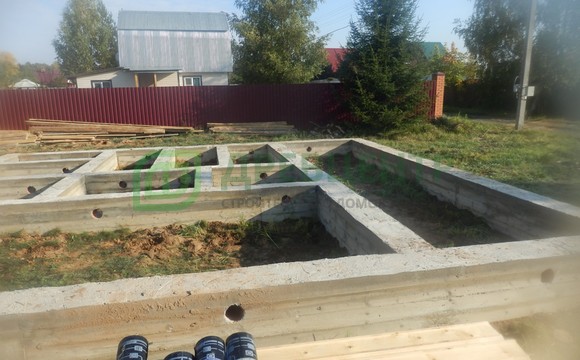 Строительство дома из бруса по проекту ДБ131 в Рузском районе СНТ 