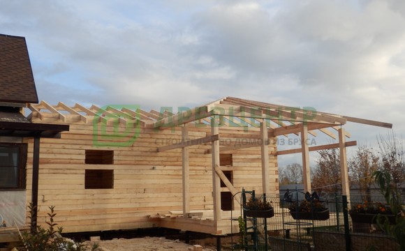 Строительство прируба к дому из бруса в Раменском районе с. Михеево