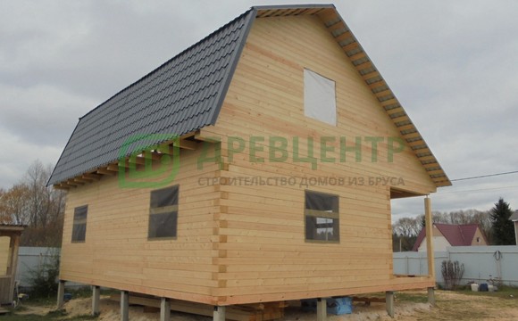 Строительство дома из бруса камерной сушки в Чеховском районе д. Скурыгино