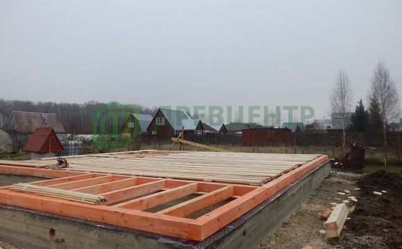Строительство дома из обычного бруса по проекту ДБ91 в Ступинском районе д. Марьинка