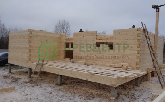 Строительство дома из бруса 6х9 в Ярославской области с. Глебовское