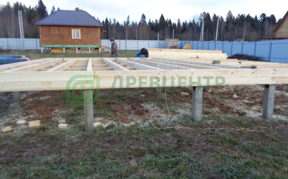 Строительство дома из бруса 6х9 в Ярославской области с. Глебовское