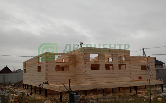 Строительство дома из обычного бруса в Раменском районе с. Михеево