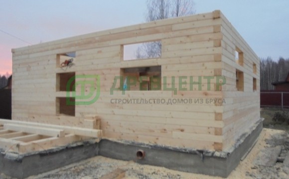Строительство дома из бруса 7х7 в Орехово Зуевском районе д. Елизарово