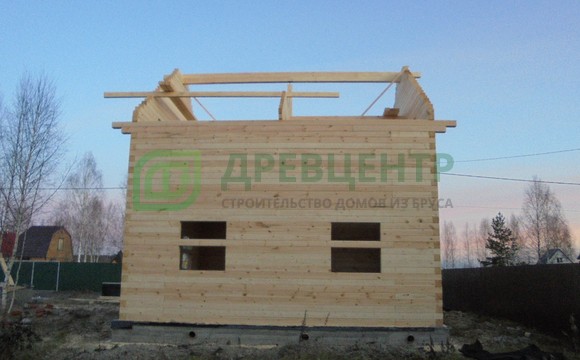 Строительство дома из бруса 7х7 в Орехово Зуевском районе д. Елизарово