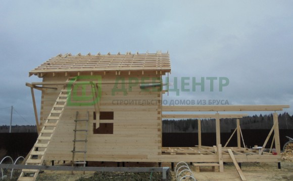 Строительство дома из бруса 6х6 в Талдомском районе д. Васино