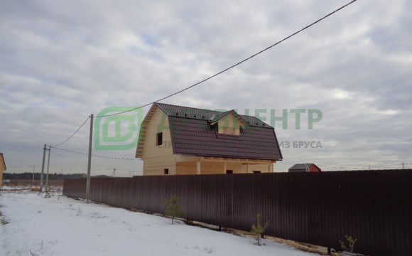 Строительство дома из бруса по проекту ДБ38 во Владимирской области д. Аленино