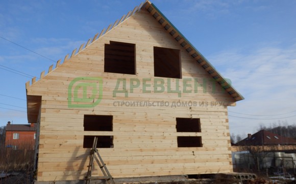 Строительство дома из бруса 8х9 в Московской области г. Чехов