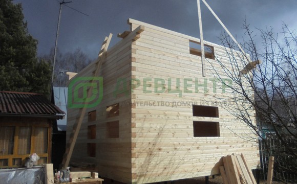 Строительство дома из бруса по проекту ДБ124 в Павлово Посадском районе д. Васютино