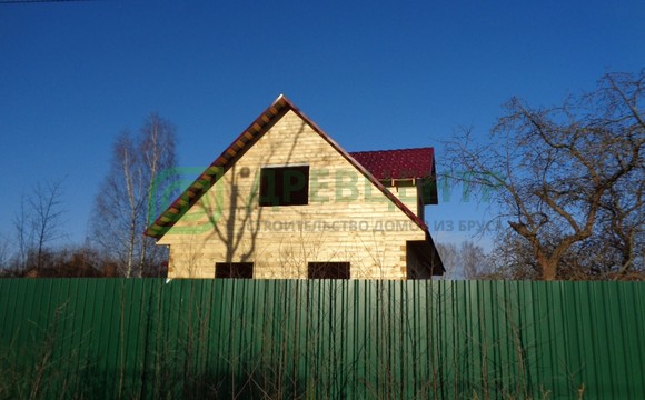 Строительство дома из бруса в Московской области г. Дубна ул. Урицкого