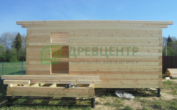 Строительство бани из бруса по проекту Б1 в Клинском районе д. Пустые Меленки
