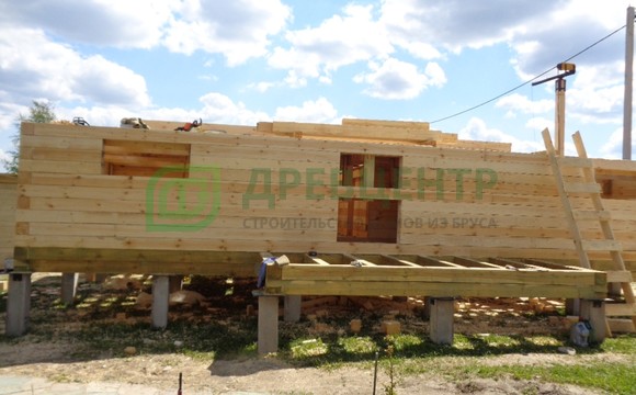 Строительство дома из бруса по проекту ДБ139 в Талдомском районе д. Наговицино