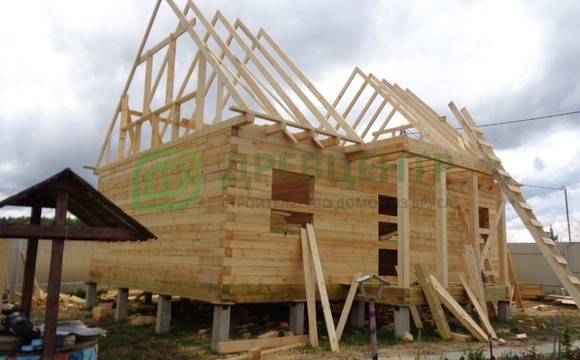 Строительство дома из бруса по проекту ДБ139 в Талдомском районе д. Наговицино