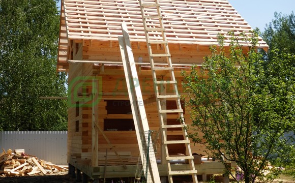 Строительство дома из бруса по проекту ДБ61 в Чеховском районе СНТ 