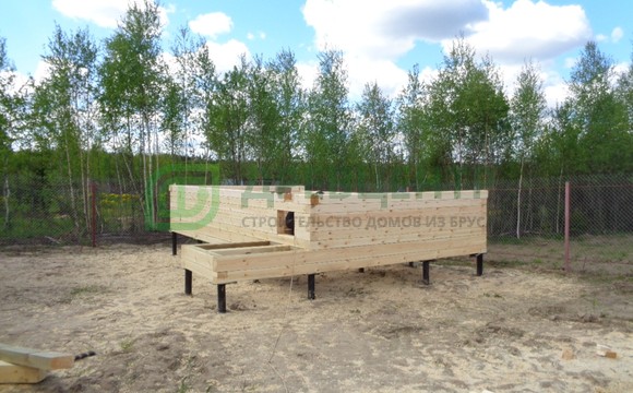 Строительство бани из профилированного бруса в Ногинском районе д. Карабаново