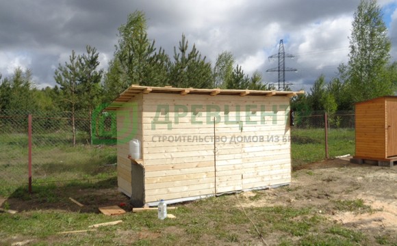 Строительство бани из профилированного бруса в Ногинском районе д. Карабаново