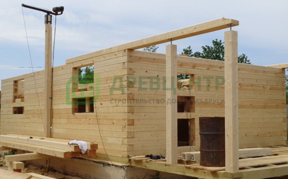 Строительство дома из бруса камерной сушки в Орехово Зуевском районе д. Велино