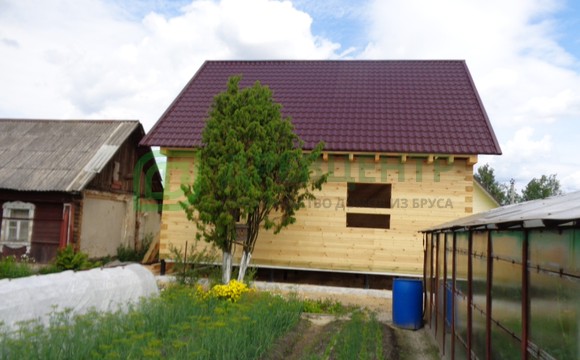 Строительство дома из бруса размером 8,5х8,5 м в г. Шатура
