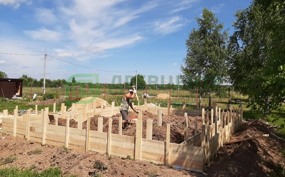 Строительство ленточного фундамента в Заокском районе по проекту ДБ56