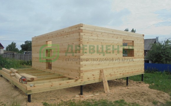 Строительство дома из бруса по проекту ДБ109 в Костроме