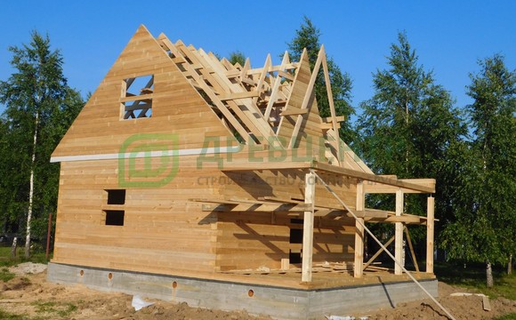Строительство дома из бруса по проекту ДБ56 в Заокском районе д. Конюшино