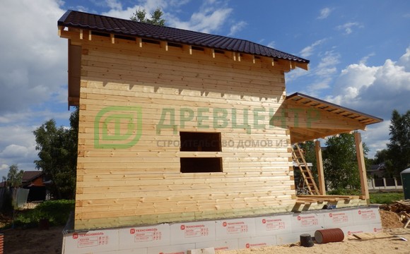 Строительство дома из бруса камерной сушки в КП 