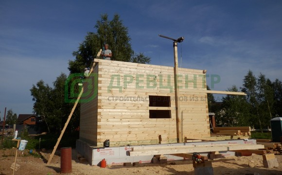 Строительство дома из бруса камерной сушки в КП 