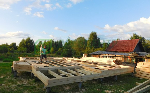 Строительство дома из бруса по проекту ДБ62 в Дмитровском районе д. Титово